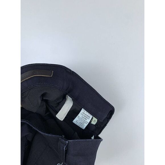 rag & bone Leather Panel Skinny Jodhpur Equestrian Jeans Jeggings 25 Midnight - Picture 6 of 6